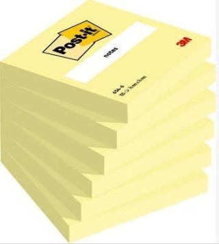 paq. 6 bloc 100h notas post-it 76x76 amar canary