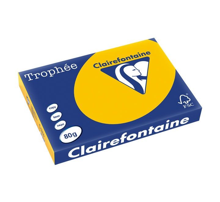 paq. 500h pap. trophee clf intenso a3 80g amarillo