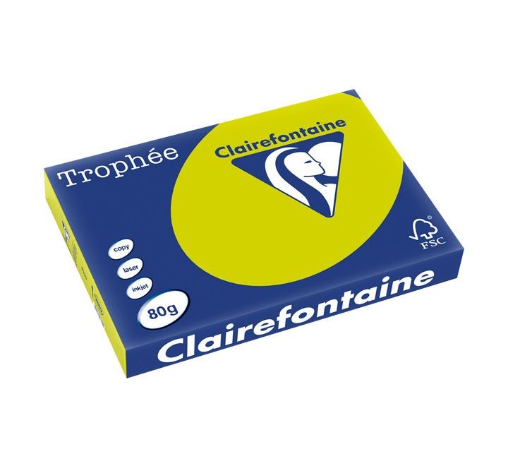 paq. 500h pap. trophee clf fluor a3 80g verde