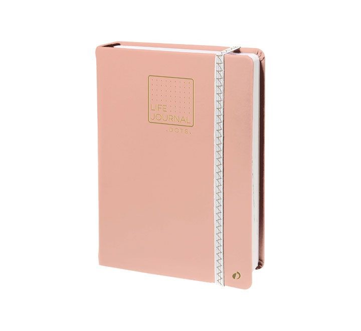 cuad. quo life journal dots 15x21 rosa