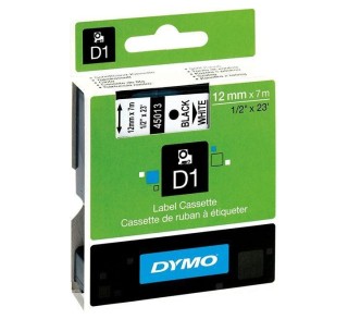 cinta dymo d1 12mmx7m ng/bl 45013