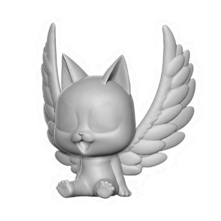 plastoy figura hucha plastoy fairy tail happy alas desplegadas