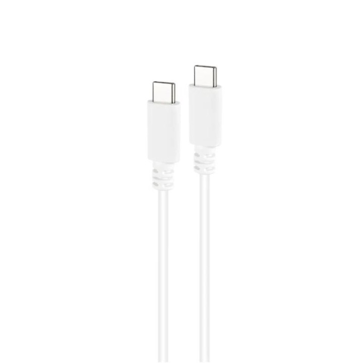 nanocable cable usb2.0 3a usb-c/m-m 1 m blanco
