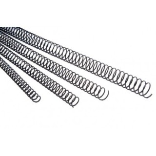 pack 100 espirales metalicas 14 mm. negro fellowes 5110501