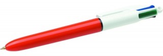 boligrafo 4 colores fine punta 0.8 mm. colores azul / negro / rojo y verde bic 982867