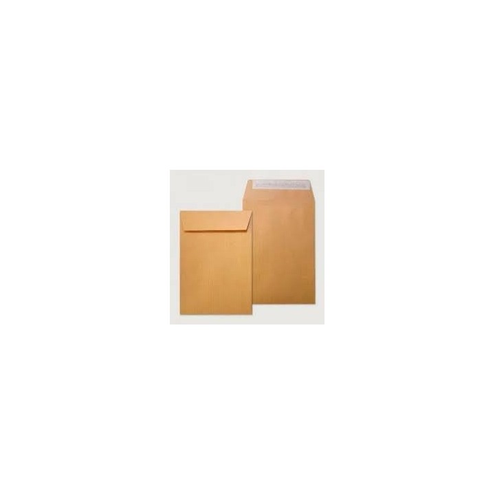 caja 250 bolsas din c5 (162x229) kraft 80 grs. autosam autoadhesivo con tira de silicona sam 141507