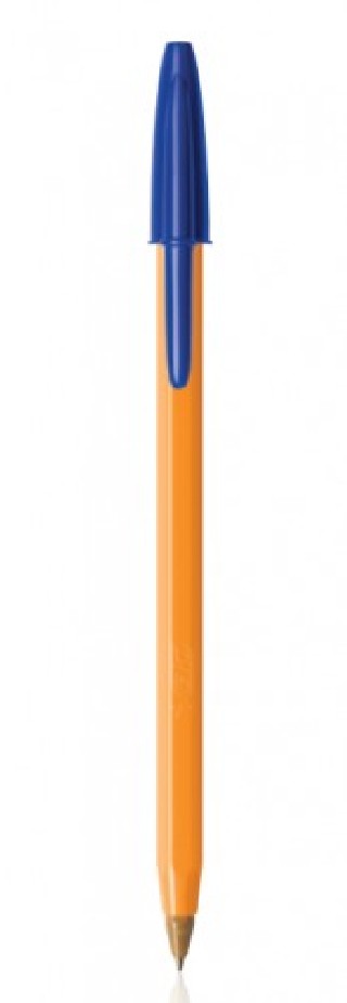 bolsa 4 boligrafos cristal fine cuerpo naranja trazo 0,3 mm. colores surtidos bic 8308541