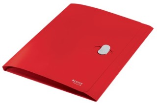carpeta polipropileno 3 solapas y cierre broche giratorio a4 recycle rojo leitz 46220025