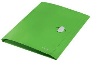 carpeta polipropileno 3 solapas y cierre broche giratorio a4 recycle verde leitz 46220055