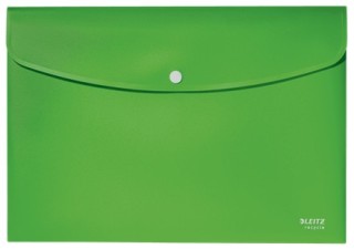 sobres polipropileno opaco a4 con broche boton recycle verde leitz 46780055