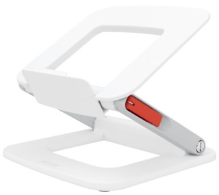 soporte elevador para portatil ajustable blanco ergo leitz 64240001
