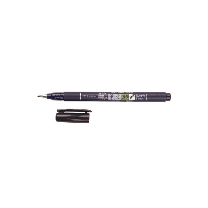 rotulador base agua punta elastica dura negro tombow ws-bh-1p
