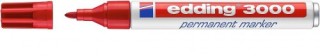 marcador permanente punta redonda 1.5-3mm 3000 rojo edding 3000-02