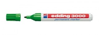 marcador permanente punta redonda 1.5-3mm 3000 verde edding 3000-04