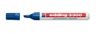 marcador permanente punta biselada 1-5mm 3300 azul edding 3300-03