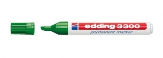 marcador permanente punta biselada 1-5mm 3300 verde edding 3300-04