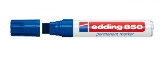 marcador permanente punta biselada 5-16mm 850 azul edding 850-03