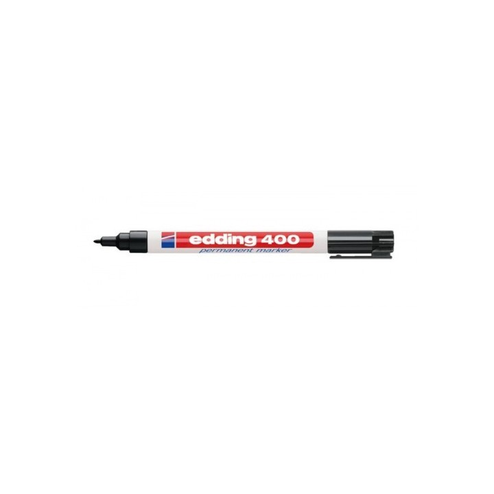 marcador permanente bolsillo punta redonda negro edding 400-01