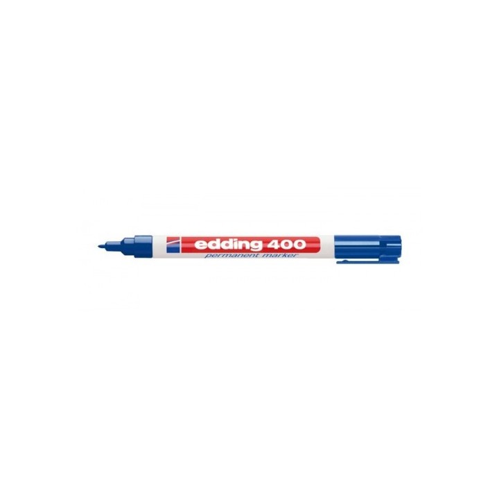 marcador permanente bolsillo punta redonda azul edding 400-03