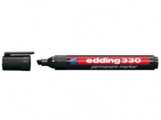 marcador permanente punta biselada 1-5mm 330 negro edding 330-01