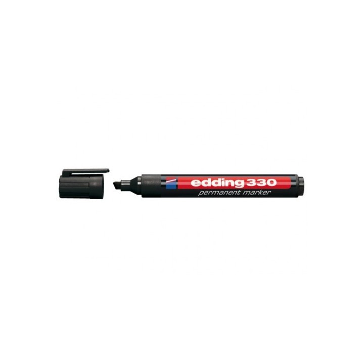 marcador permanente punta biselada 1-5mm 330 negro edding 330-01