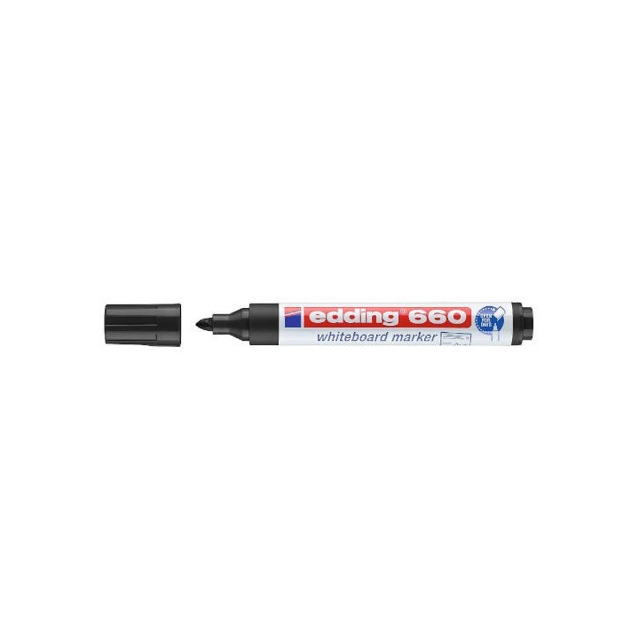 marcador pizarra blanca 660 1,5-3mm negro edding 660-01