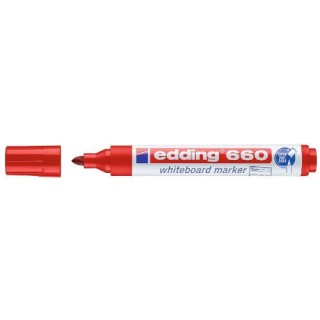 marcador pizarra blanca 660 1,5-3mm rojo edding 660-02