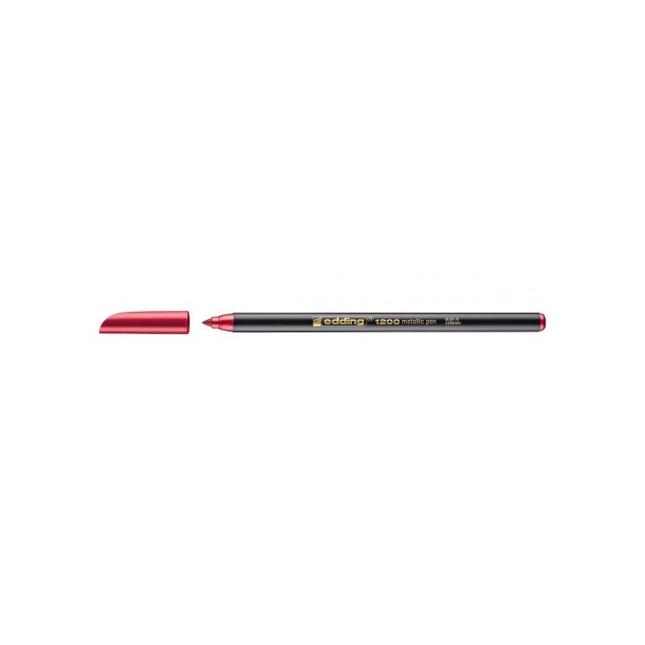 rotulador punta fina 1200 rojo metalico edding 1200-072