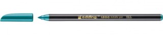 rotulador punta fina 1200 verde metalico edding 1200-074