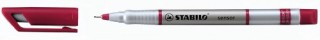 rotulador sensor punta fina 0,3mm. rojo stabilo 189/40