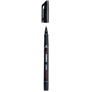 marcador permanente punta media ohpen universal 1mm. negro stabilo 843/46