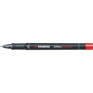marcador permanente punta superfina ohpen universal 0,4mm. rojo stabilo 841/40