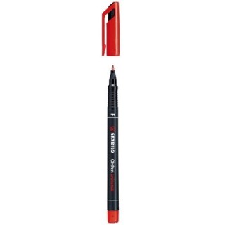 marcador permanente punta fina ohpen universal 0,7mm. rojo stabilo 842/40