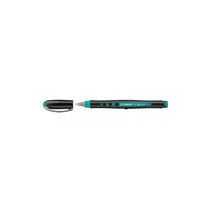 roller black + fine punta f precision color turquesa stabilo 1016/51