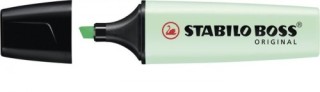 marcador.fluorescente boss trazo 2/5mm. verde pastel stabilo 70/116