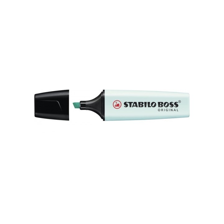 marcador.fluorescente boss trazo 2/5mm. turquesa pastel stabilo 70/113