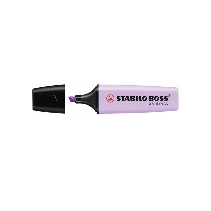 marcador.fluorescente boss trazo 2/5mm. violeta pastel stabilo 70/155