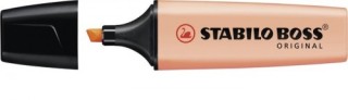 marcador.fluorescente boss trazo 2/5mm. melocoton pastel stabilo 70/126