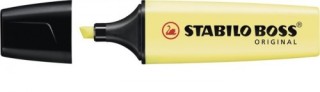 marcador.fluorescente boss trazo 2/5mm. amarrillo pastel stabilo 70/144