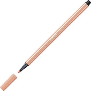 rotulador premium con punta de fibra biselada pen 68 max color albaricoque stabilo 768/26
