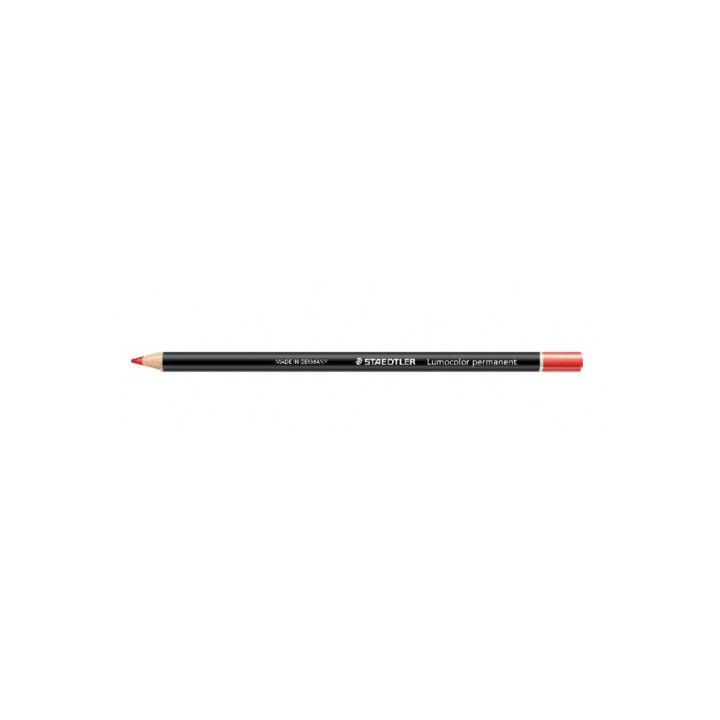 lapiz especial lumocolor permanent glasochrom 108 20, rojo staedtler 108 20-2