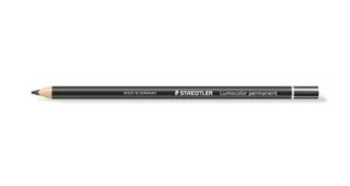 lapiz especial lumocolor permanent glasochrom 108 20, negro staedtler 108 20-9