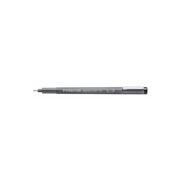 rotulador calibrado pigment liner 308, 0,6mm, negro staedtler 308 06-9