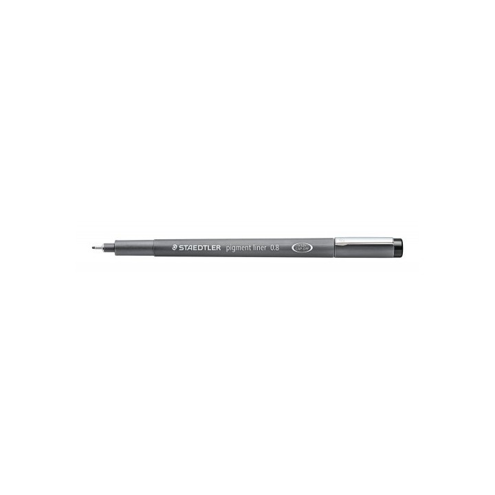 rotulador calibrado pigment liner 308, 0,8mm, negro staedtler 308 08-9