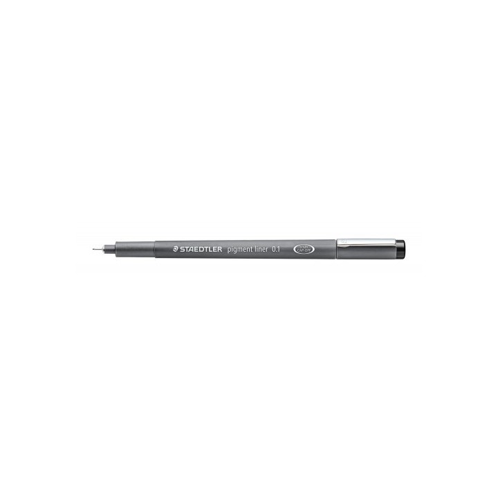 rotulador calibrado pigment liner 308, 0,1mm, negro staedtler 308 01-9