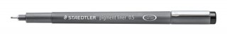 rotulador calibrado pigment liner 308, 0,5mm, negro staedtler 308 05-9