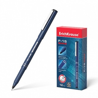 boligrafo de trazo fino erichkrause f-15, tinta color: negro erich krause 37066
