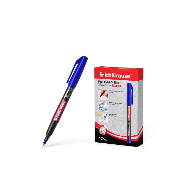 marcador permanente fp-50 azul erich krause 37069