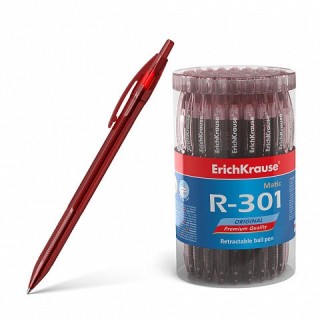 boligrafo de bola automatico r-301 original matic 0.7, color de la tinta: rojo erich krause 46766