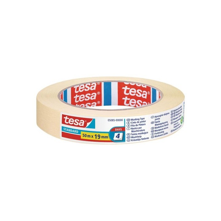 tesa 05085-00000-02 cintas de pintar 50 m cinta de pintor multiusos apto para uso en interior adecua